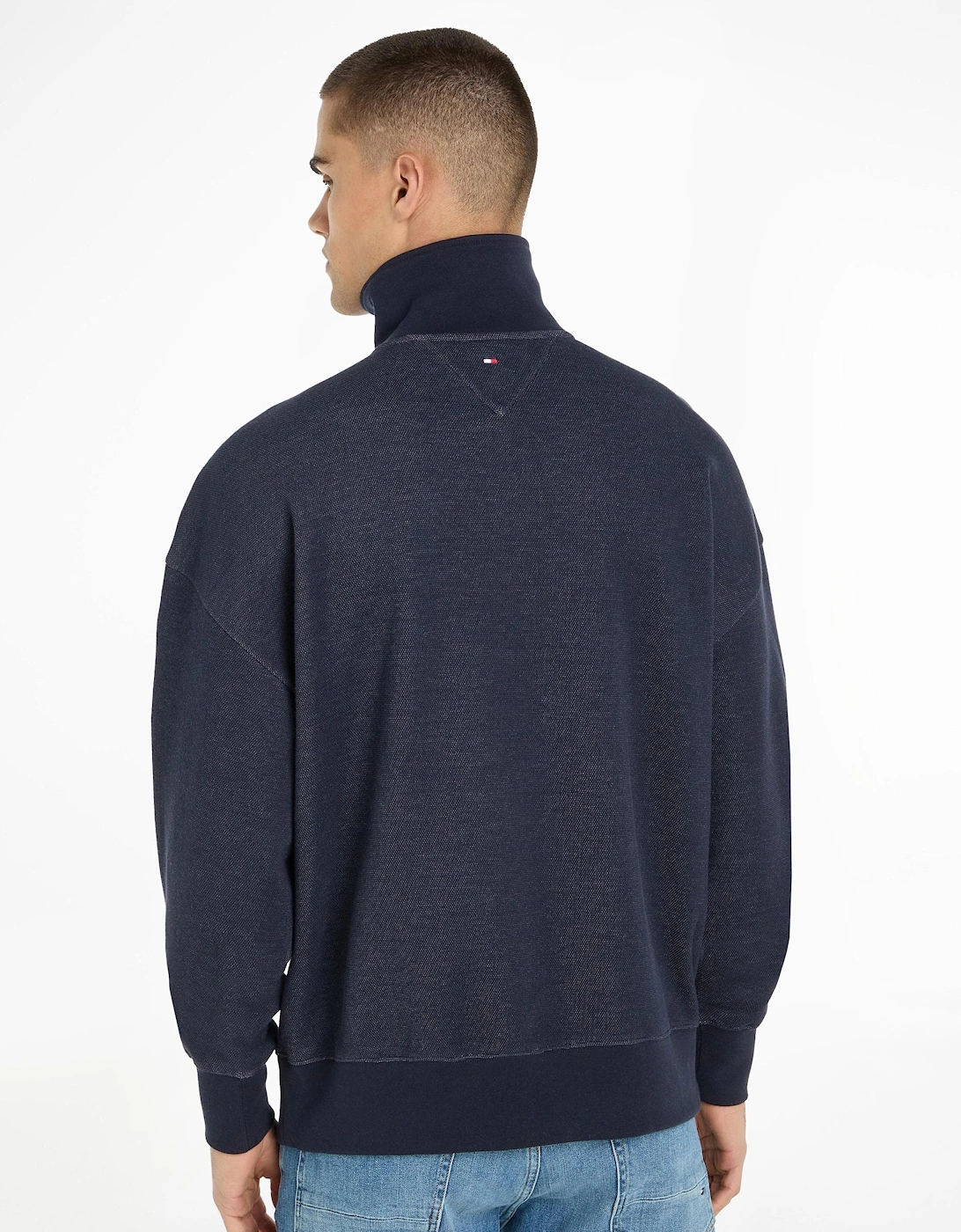 Monotype Mens Honeycomb Quarter-Zip Sweatshirt