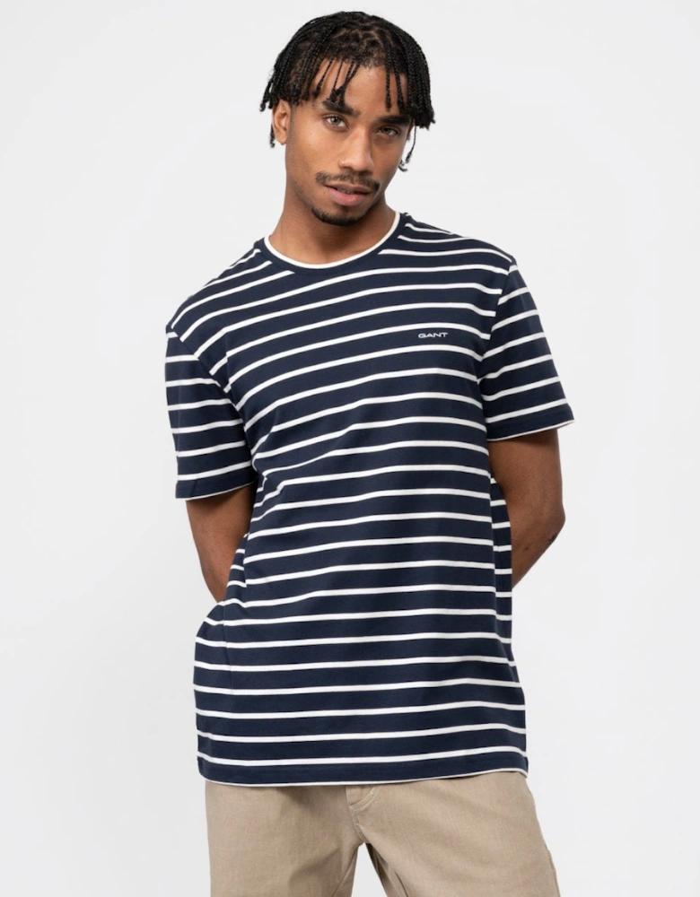 Mens Striped Short Sleeve T-Shirt