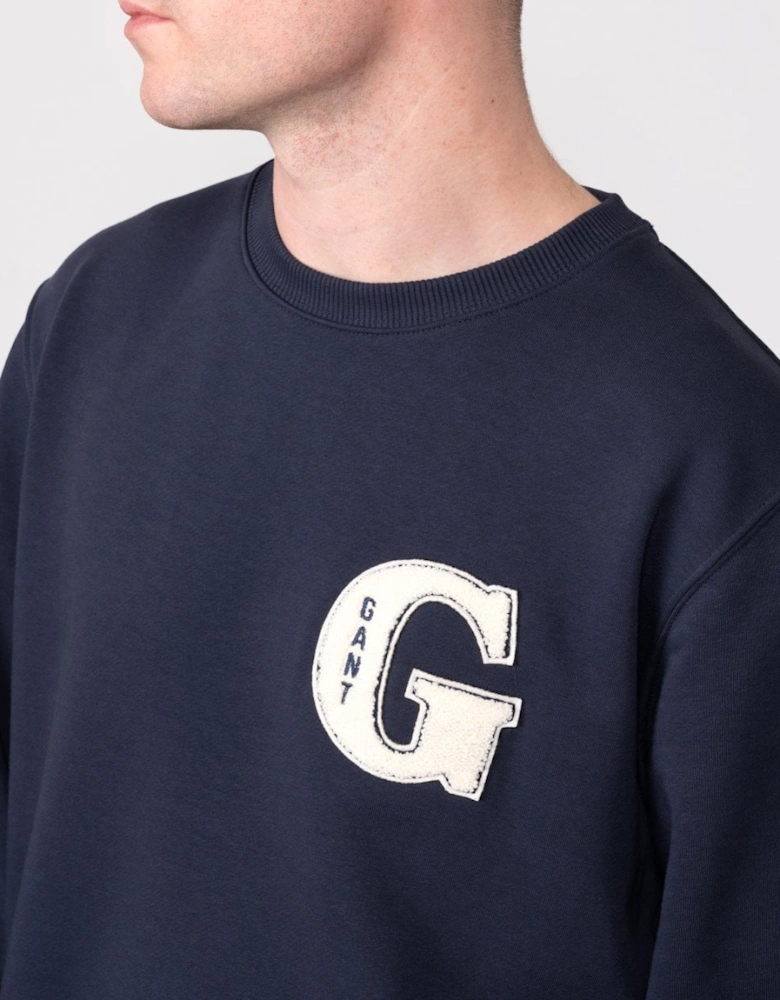 Mens G Graphic Crew Neck Sweatshirt