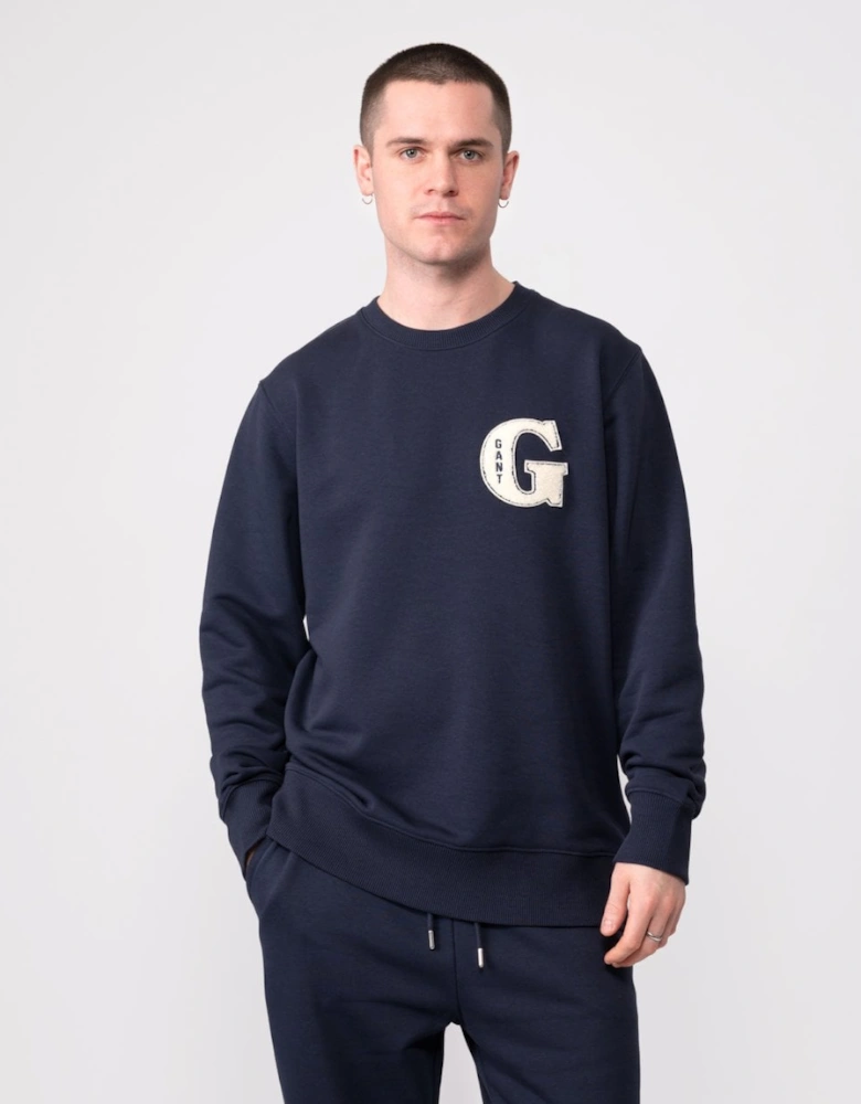 Mens G Graphic Crew Neck Sweatshirt
