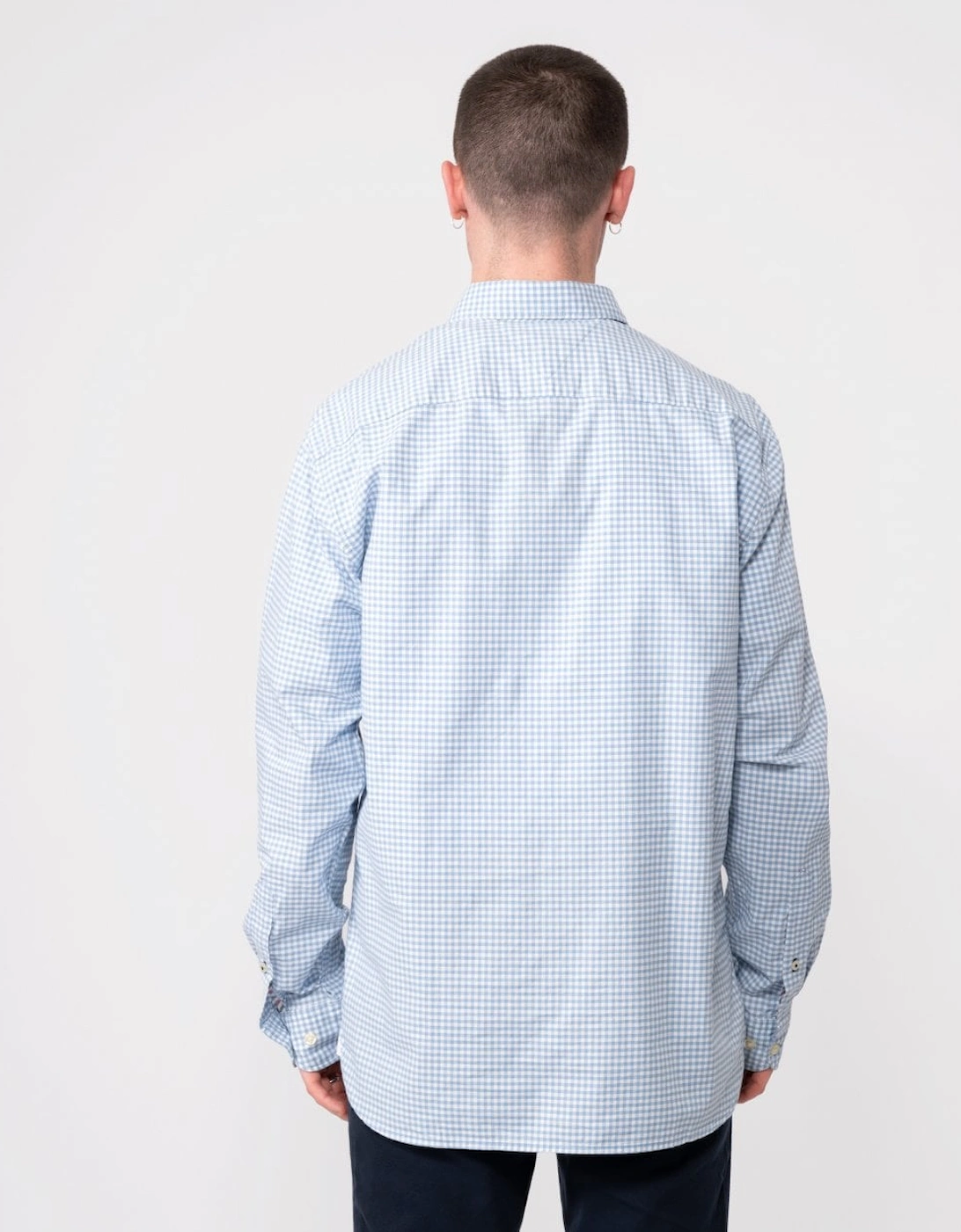 1985 Oxford Gingham Long Sleeve Mens Shirt