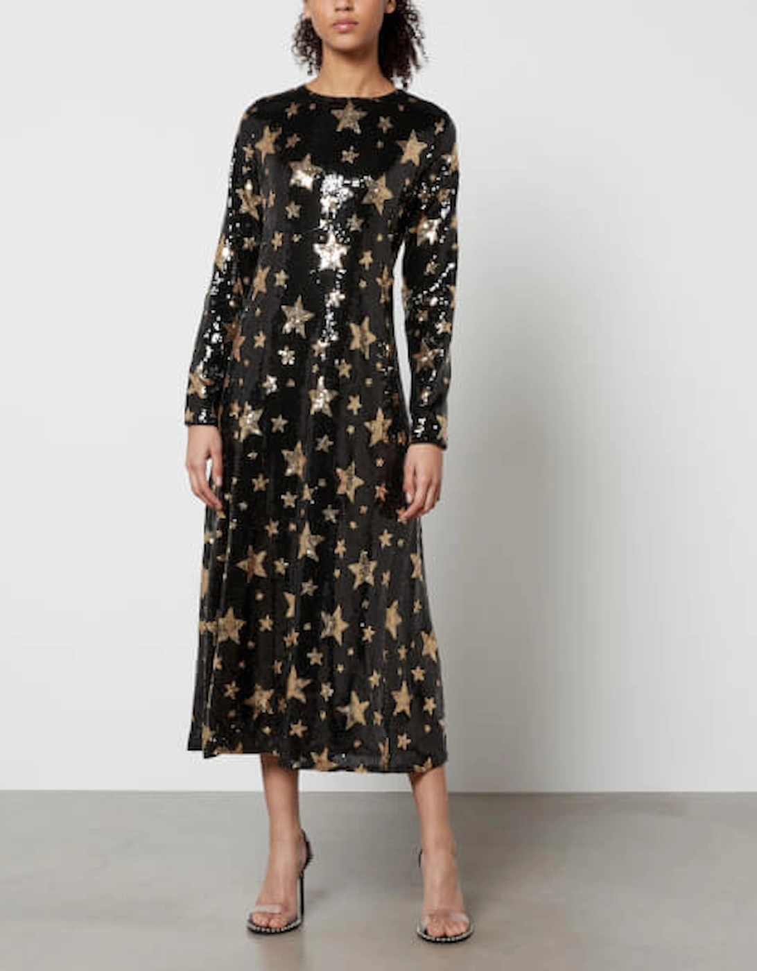 Super Star Sequined Midi Dress, 3 of 2