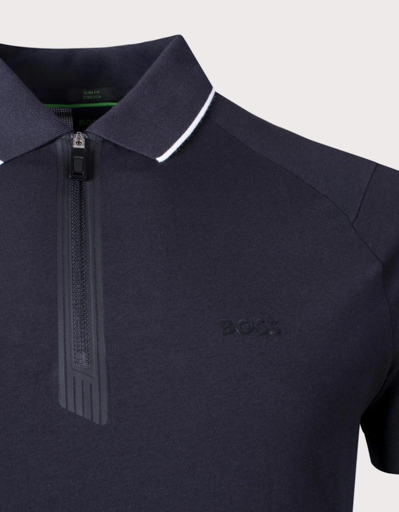 Philix Zip Plaquet Polo Shirt