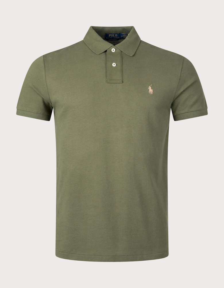 Custom Slim Fit Mesh Polo Shirt