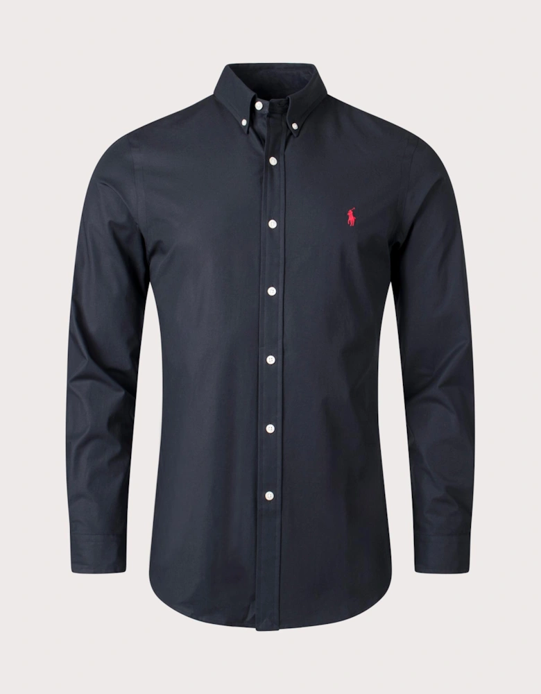 Slim Fit Stretch Poplin Shirt