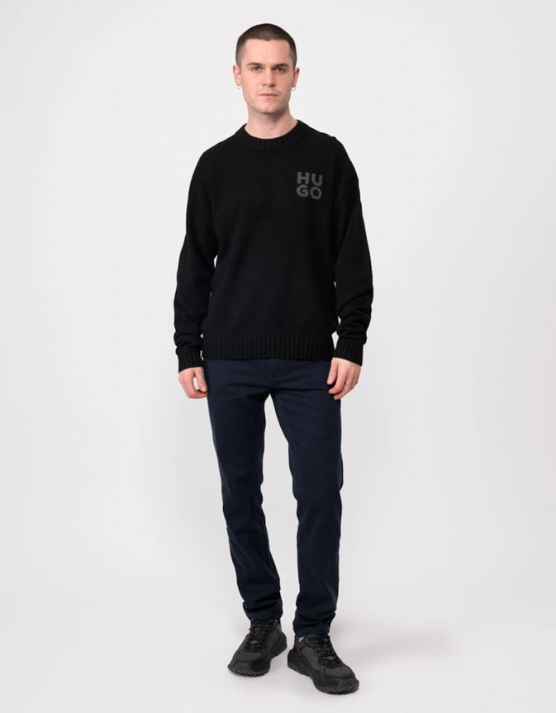 San Cassio Mens Stacked Logo Sweater