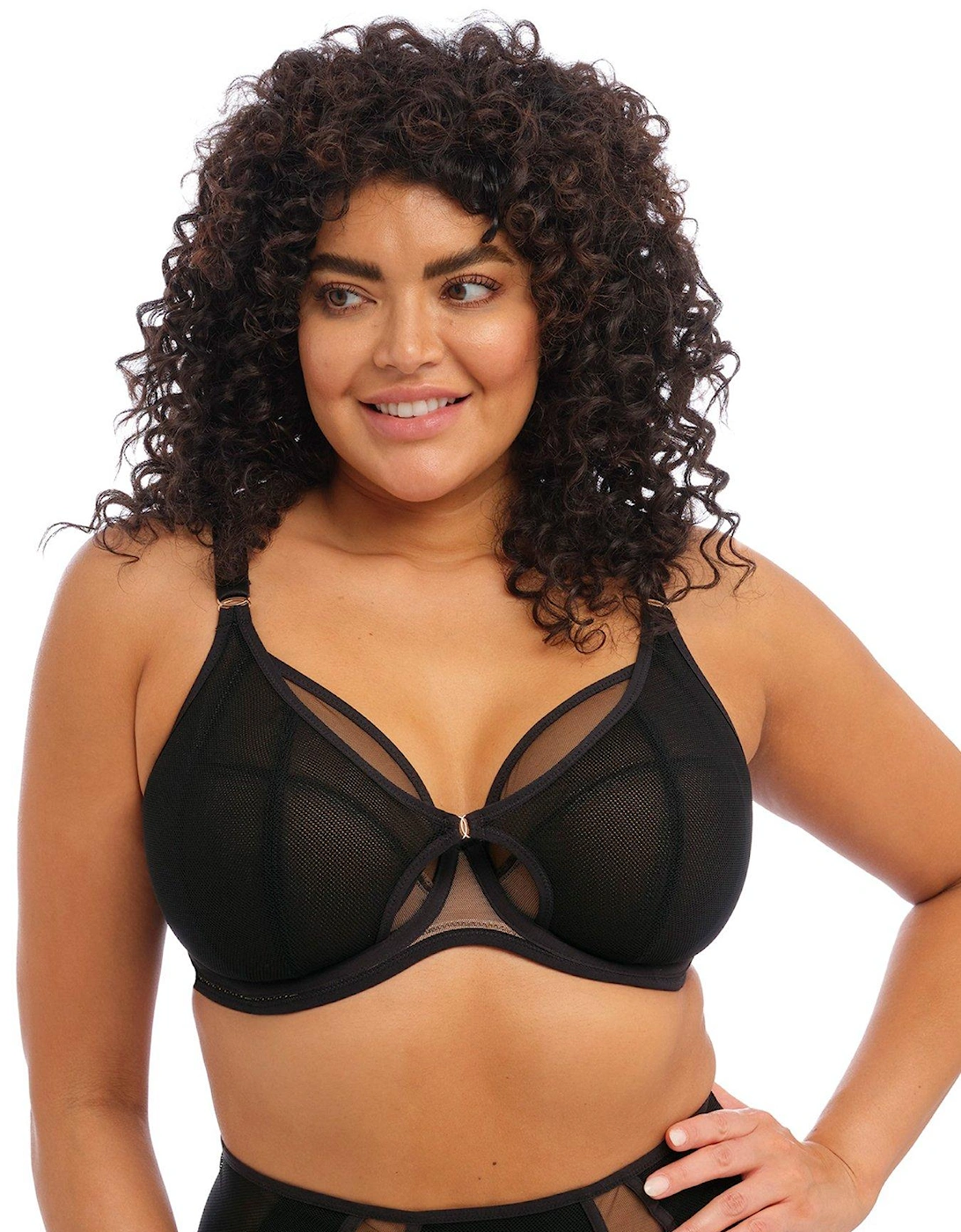 Kintai Underwired Plunge Bra - Black, 4 of 3