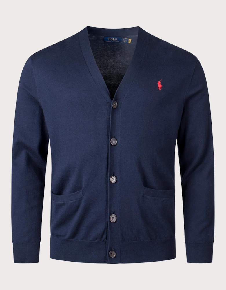 Cotton V-Neck Cardigan