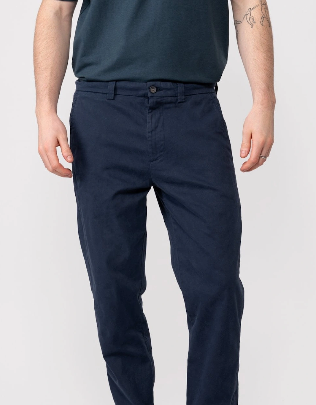 Besterios Mens Garment Dyed Cotton Chino