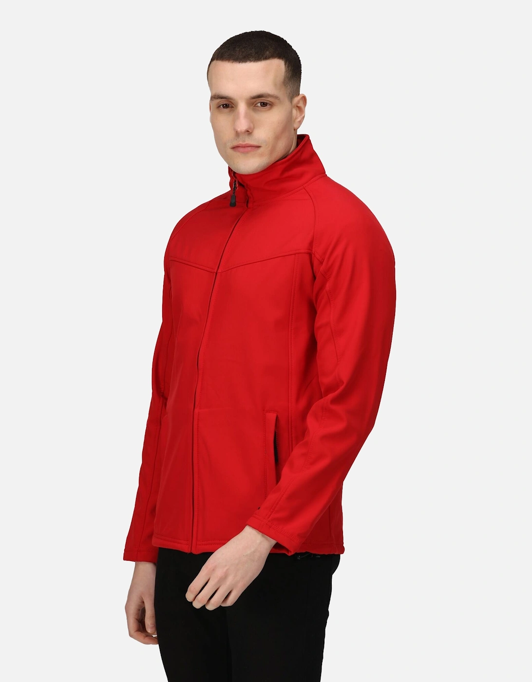 Uproar Mens Softshell Wind Resistant Fleece Jacket