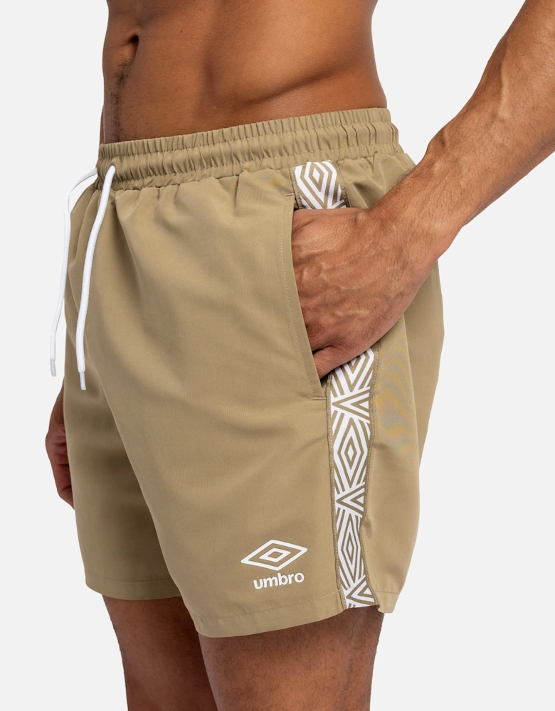 Mens Taped Swim Shorts