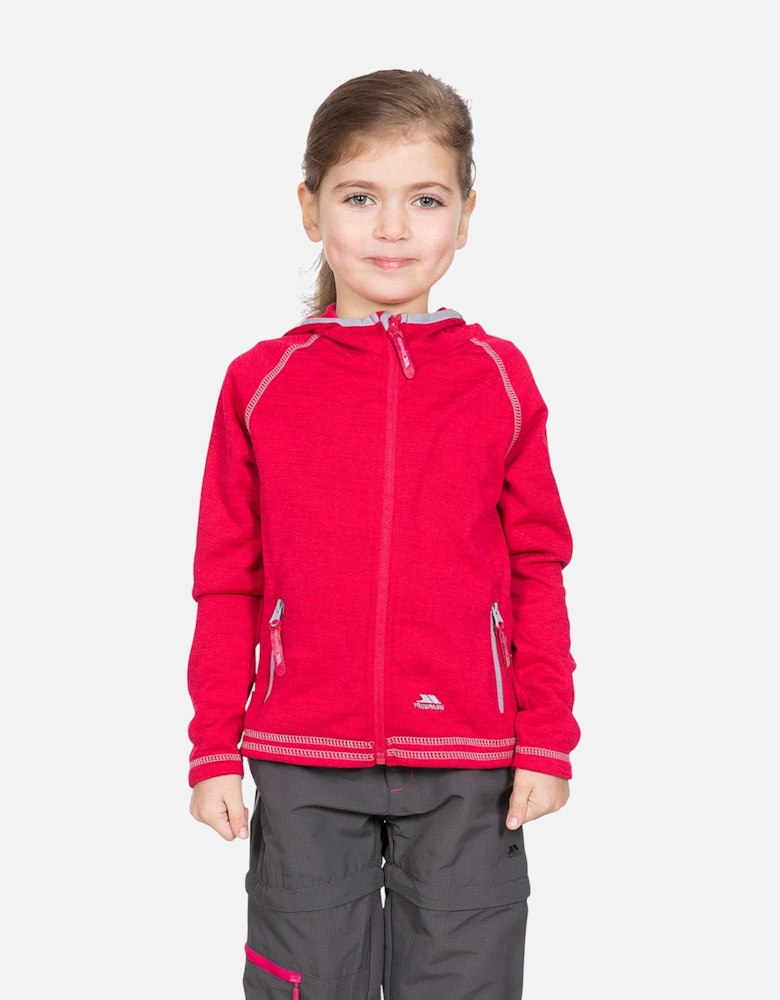 Childrens Girls Goodness Full Zip Hooded Fleece Jacket