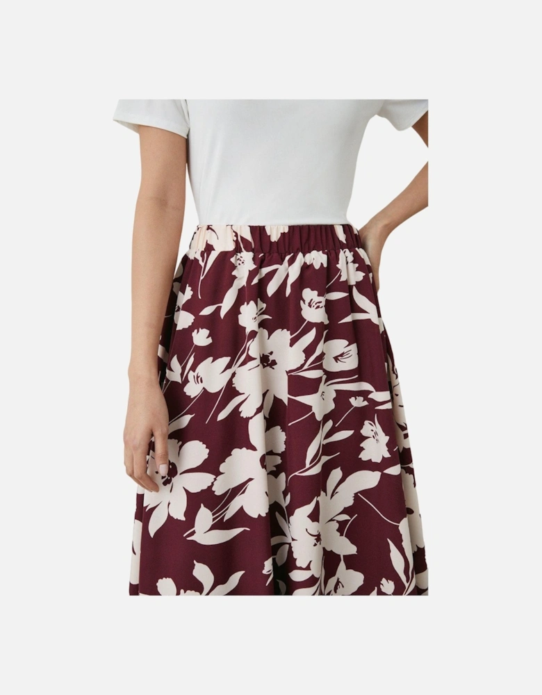 Womens/Ladies Floral Midi Skirt