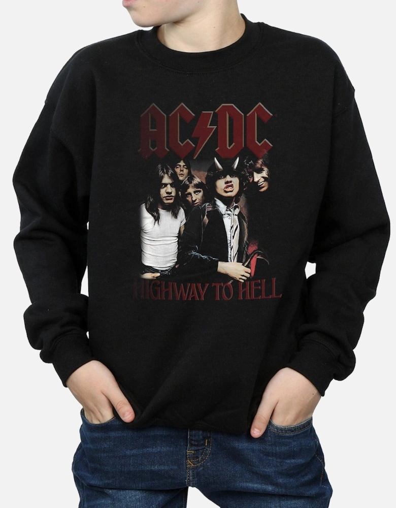 Boys Highway To Hell Cotton Sweatshirt