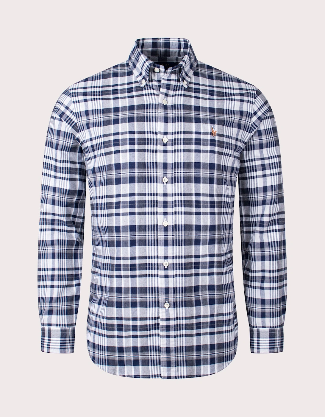 Custom Fit Checkered Oxford Shirt, 4 of 3