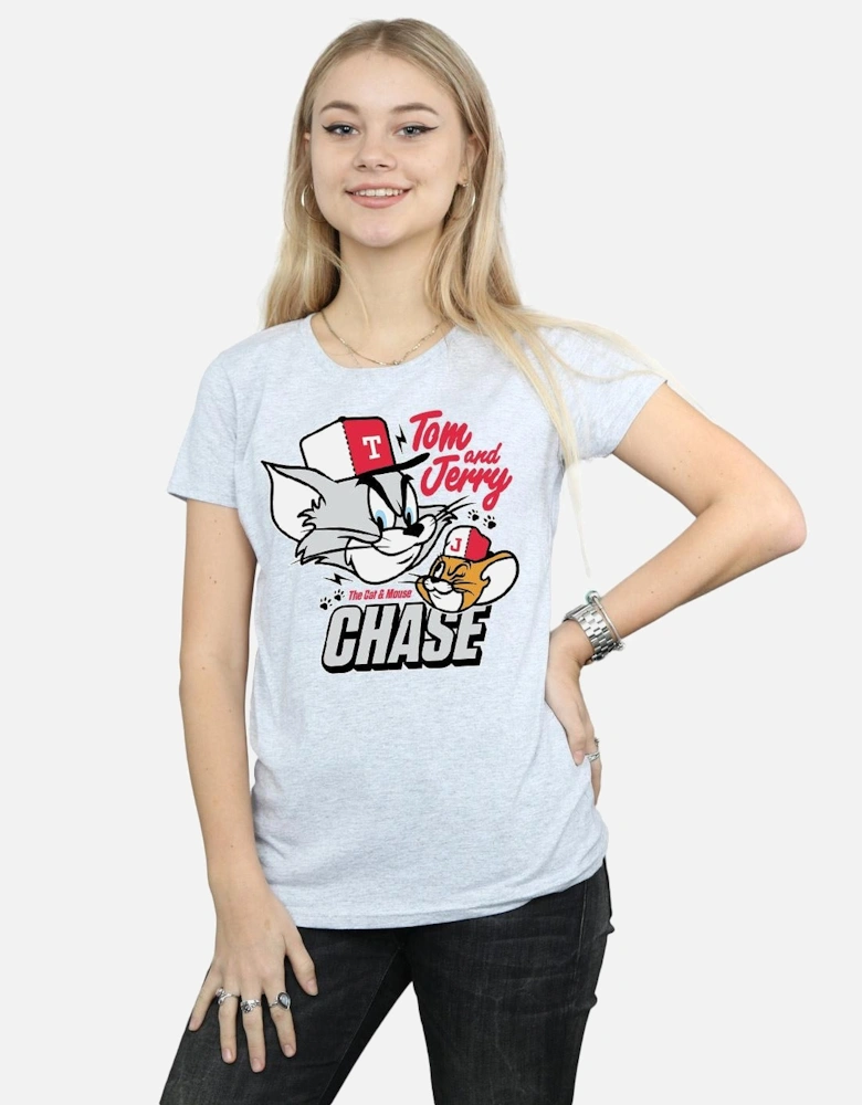 Tom and Jerry Womens/Ladies Cat & Mouse Chase T-Shirt