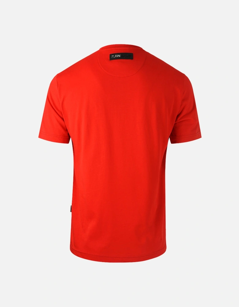 Plein Sport Large Circle Logo Red T Shirt