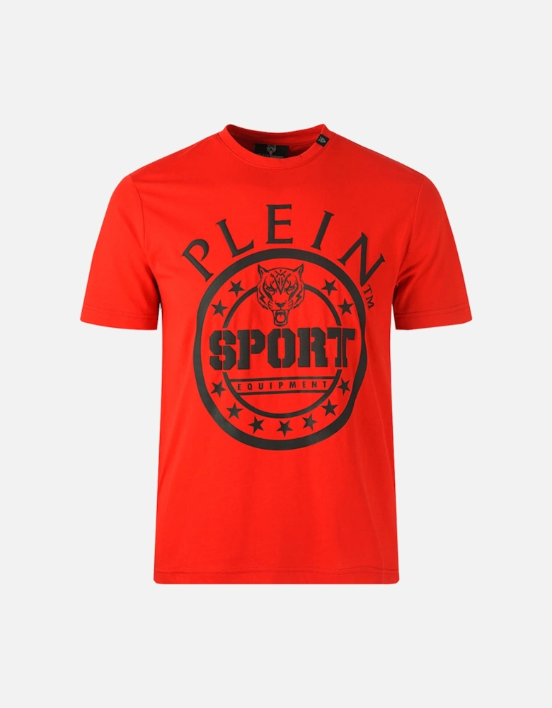 Plein Sport Circle Logo Red T-Shirt