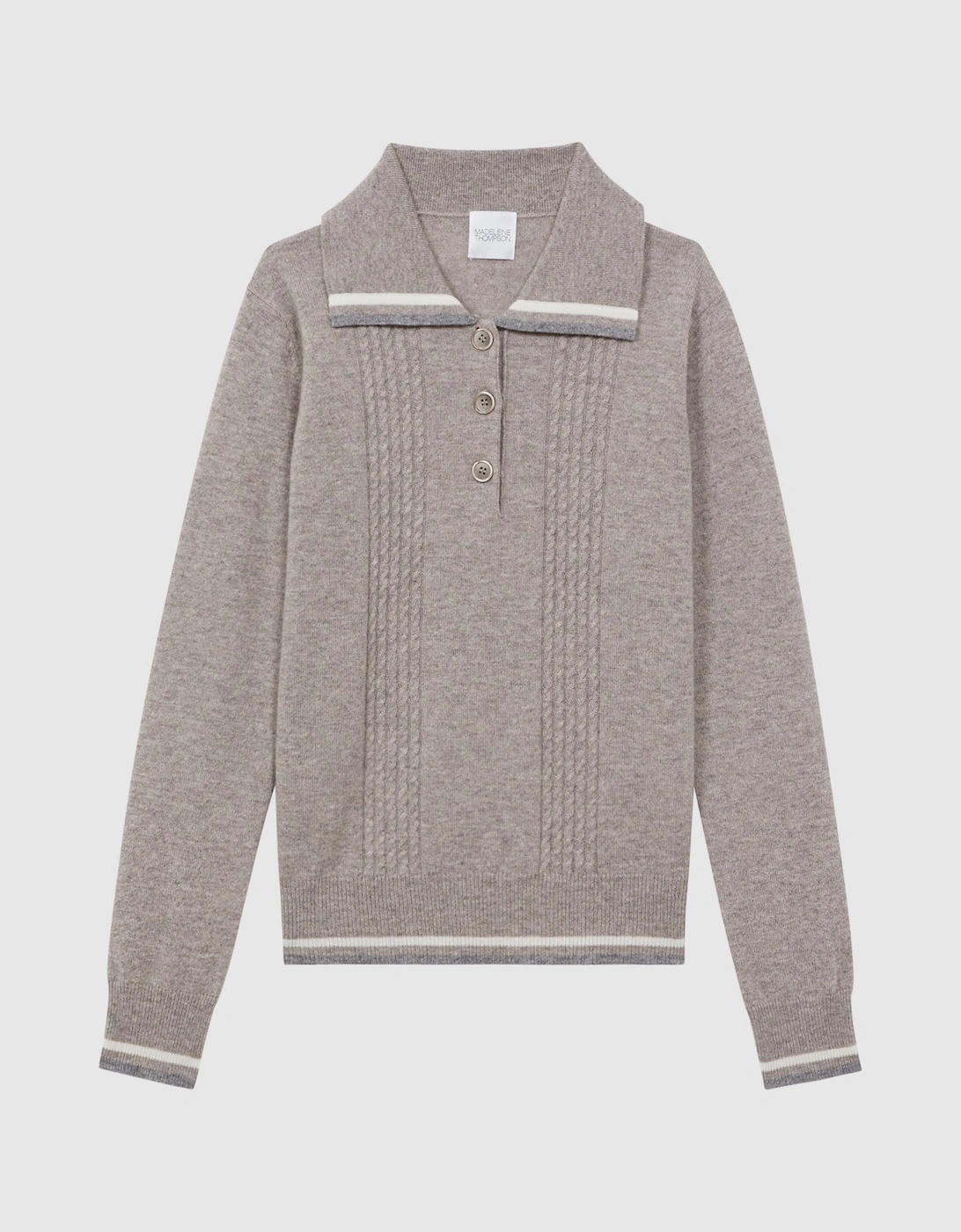 Madeleine Thompson Wool-Cashmere Polo Jumper, 2 of 1