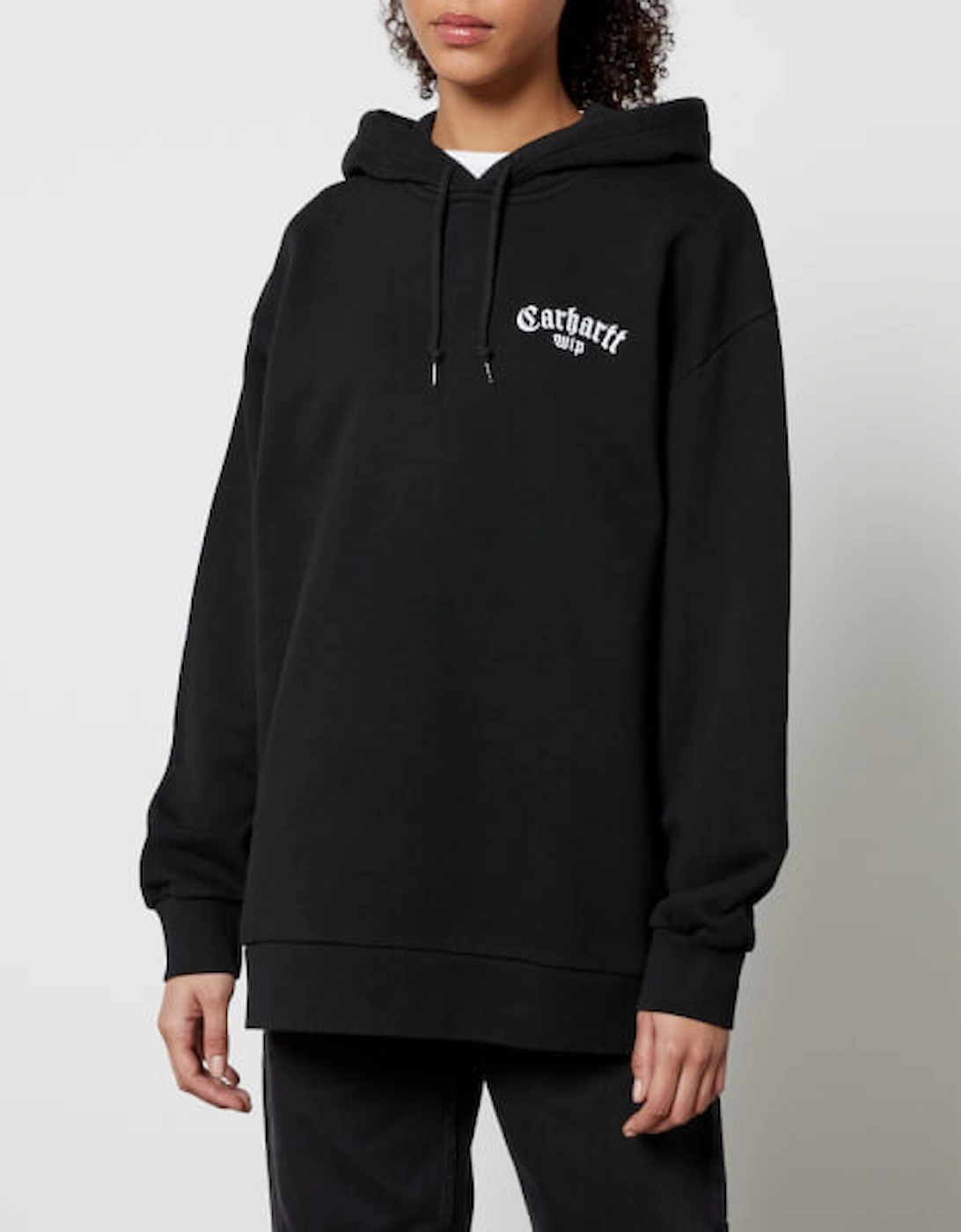 Onyx Script Cotton-Jersey Hoodie, 2 of 1