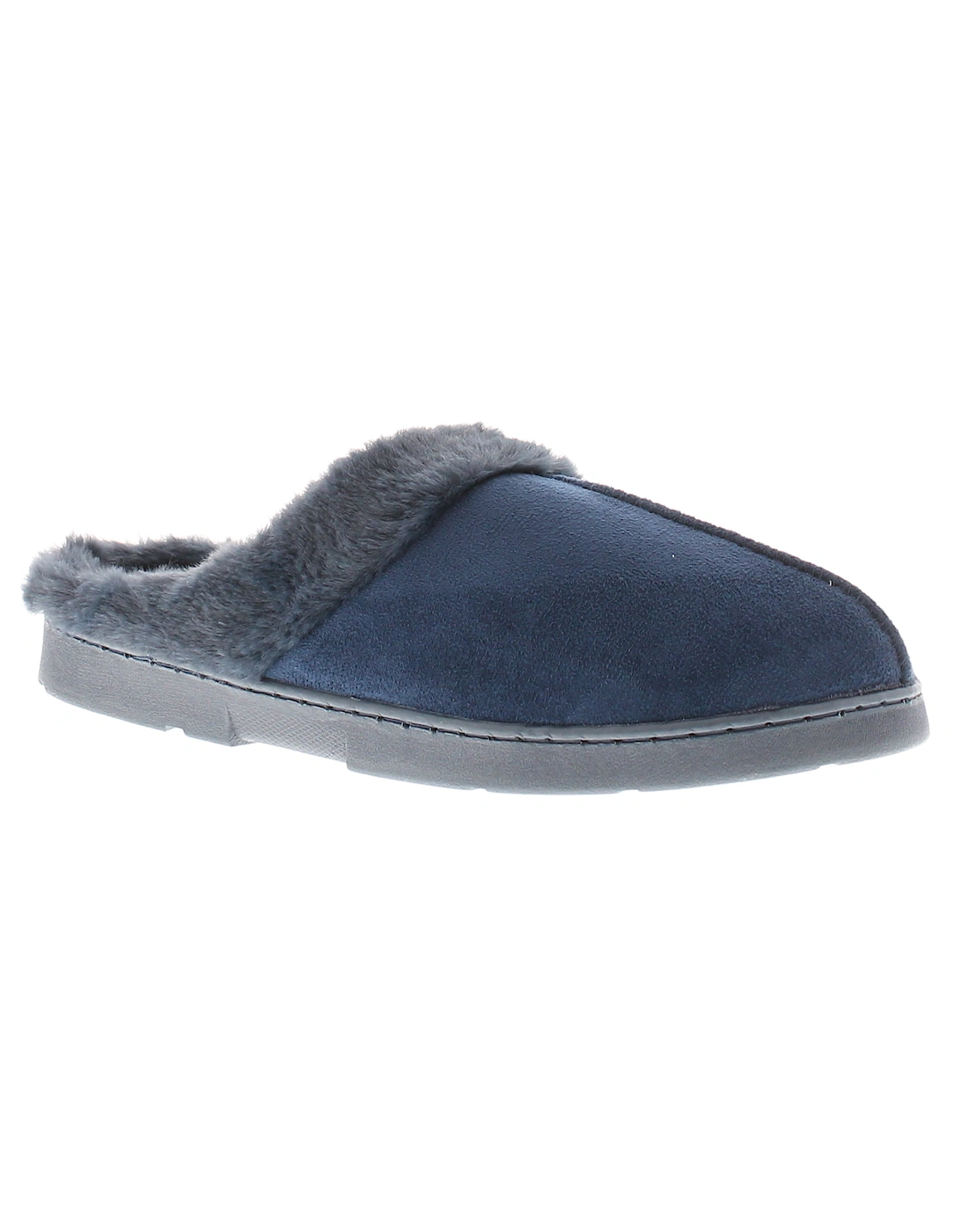 Womens Mule Slippers Decator Slip On navy UK Size, 6 of 5