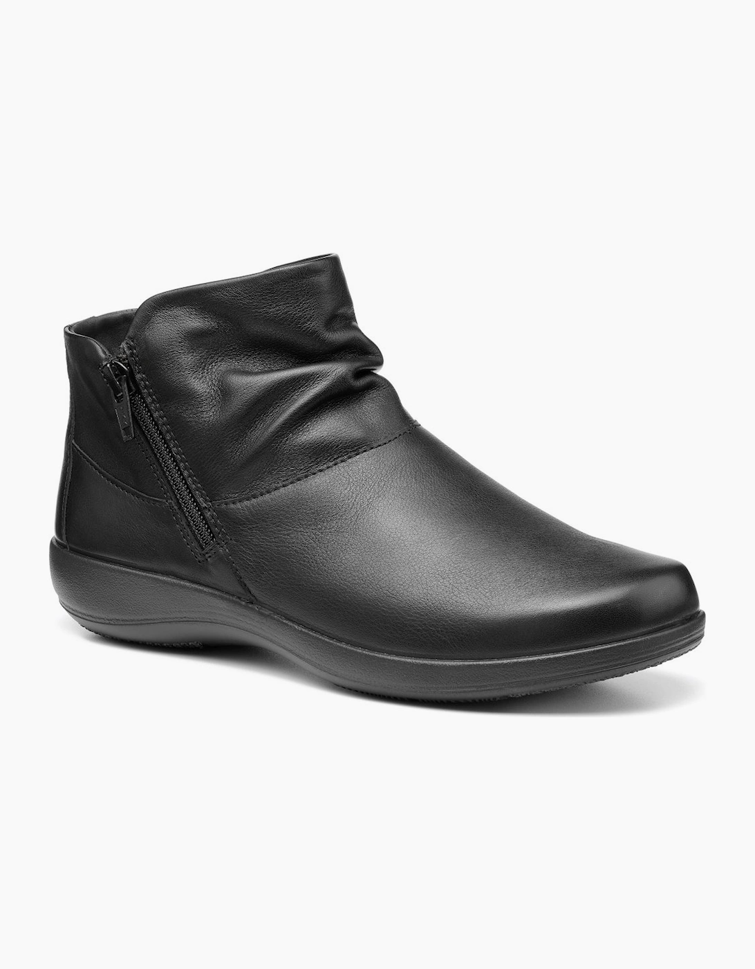 Hotter Women's Black Murmur Wide Fit Ankle Boots - Size: 6.5
