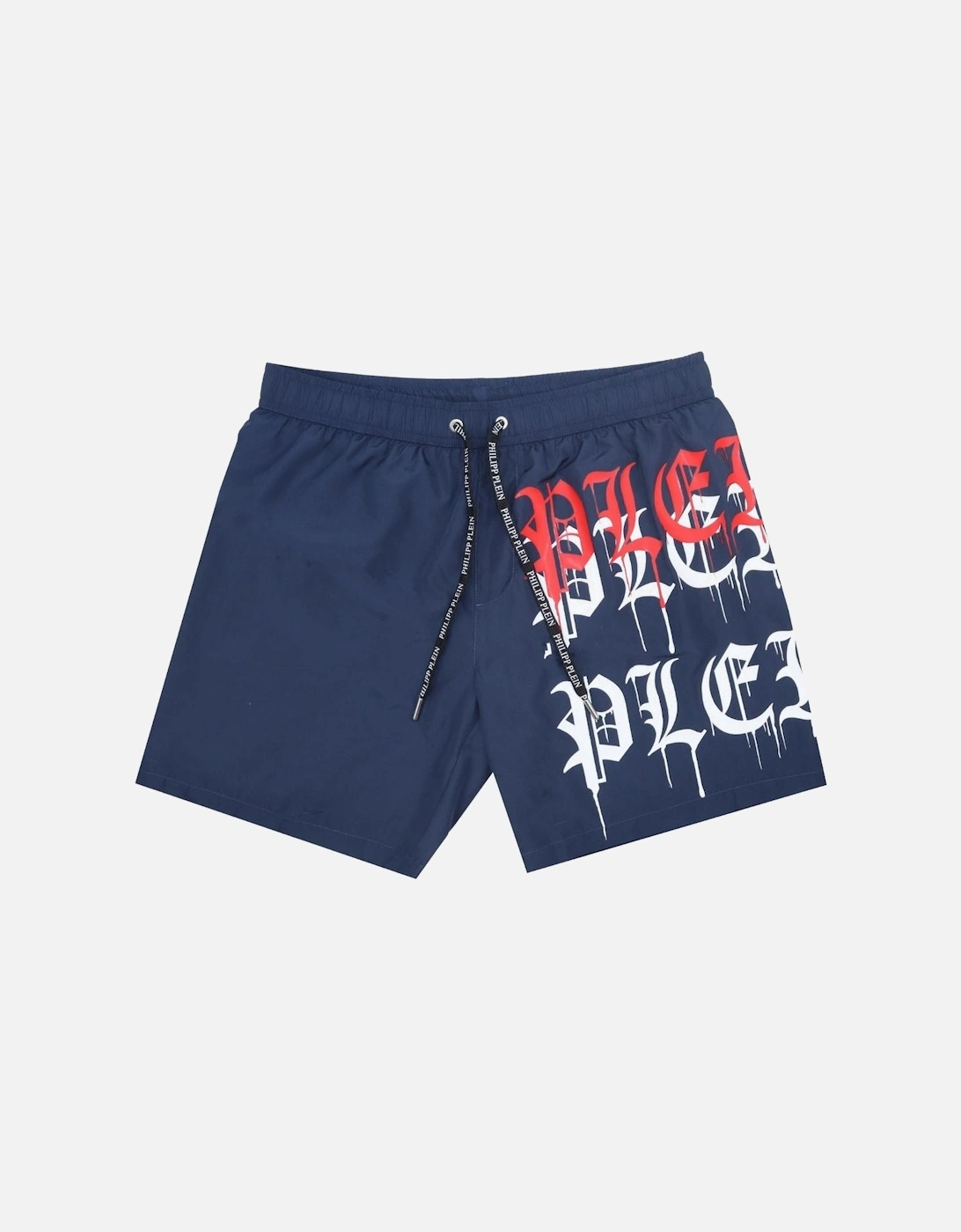 Melting Logos Navy Blue Swim Shorts, 3 of 2