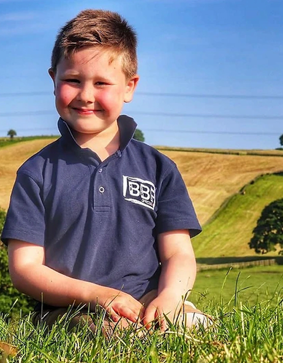 Back British Farming Children's Polo Top Navy, 5 of 4