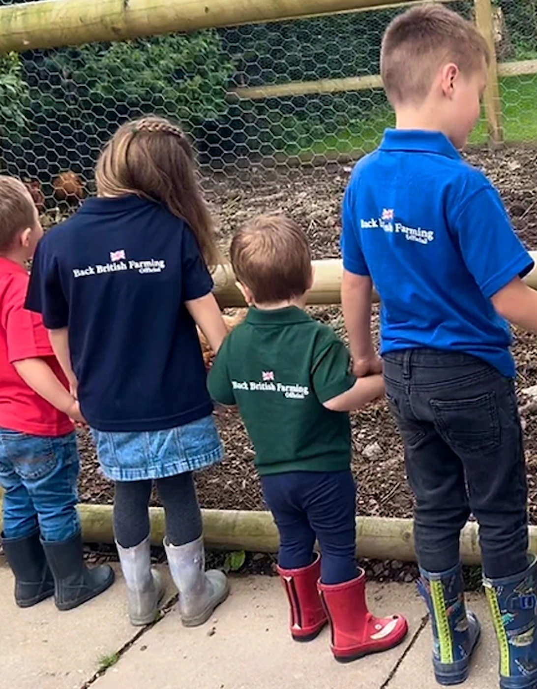 Back British Farming Children's Polo Top Forest Green, 3 of 2