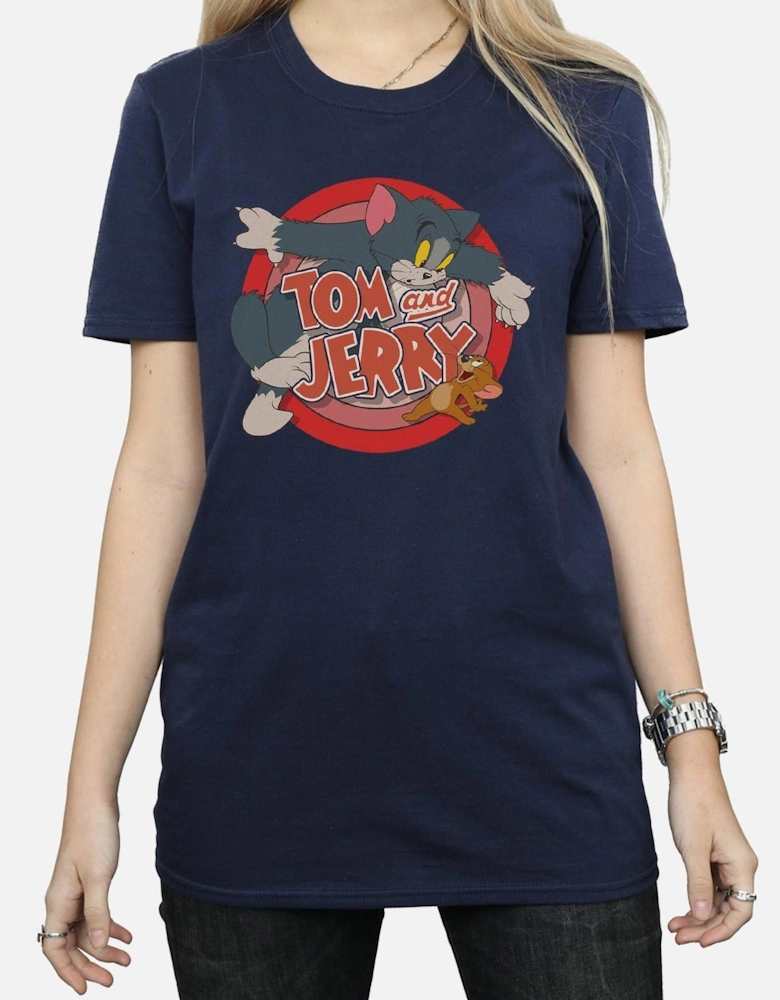 Tom and Jerry Womens/Ladies Catch Cotton Boyfriend T-Shirt