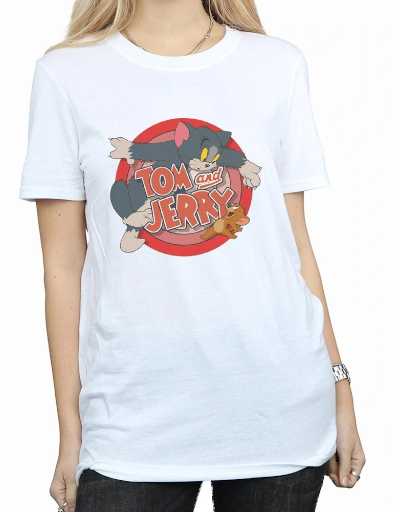 Tom and Jerry Womens/Ladies Catch Cotton Boyfriend T-Shirt