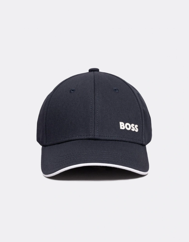 BOSS Green Mens Cotton-Twill Cap with Printed Logo