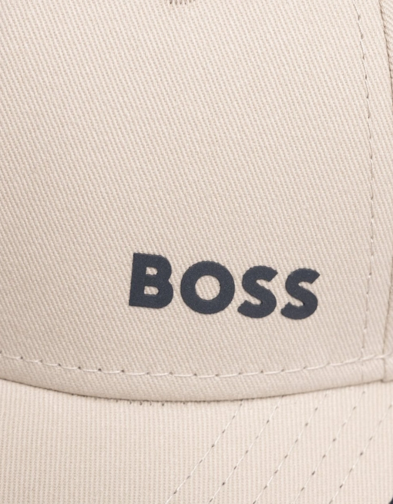 BOSS Green Mens Cotton-Twill Cap with Printed Logo