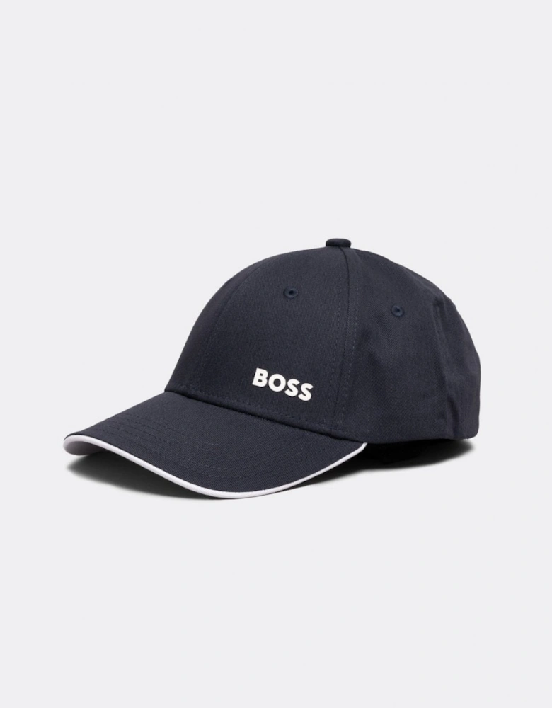 BOSS Green Mens Cotton-Twill Cap with Printed Logo