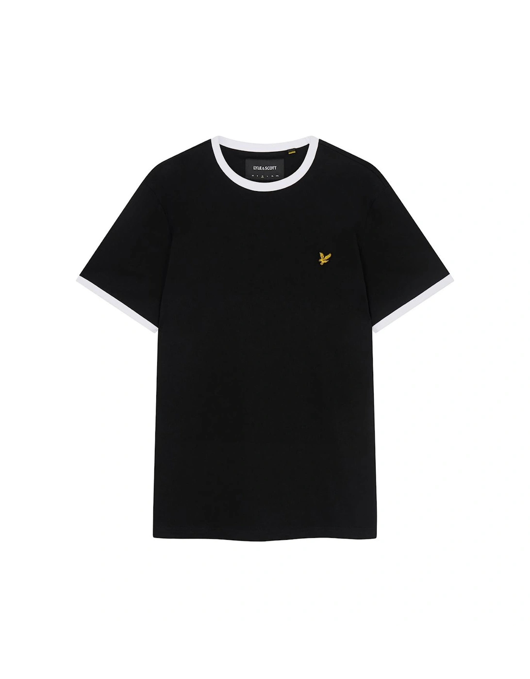 Lyle & Scott Men's Lyle & Scott Branded Black Ringer T-Shirt