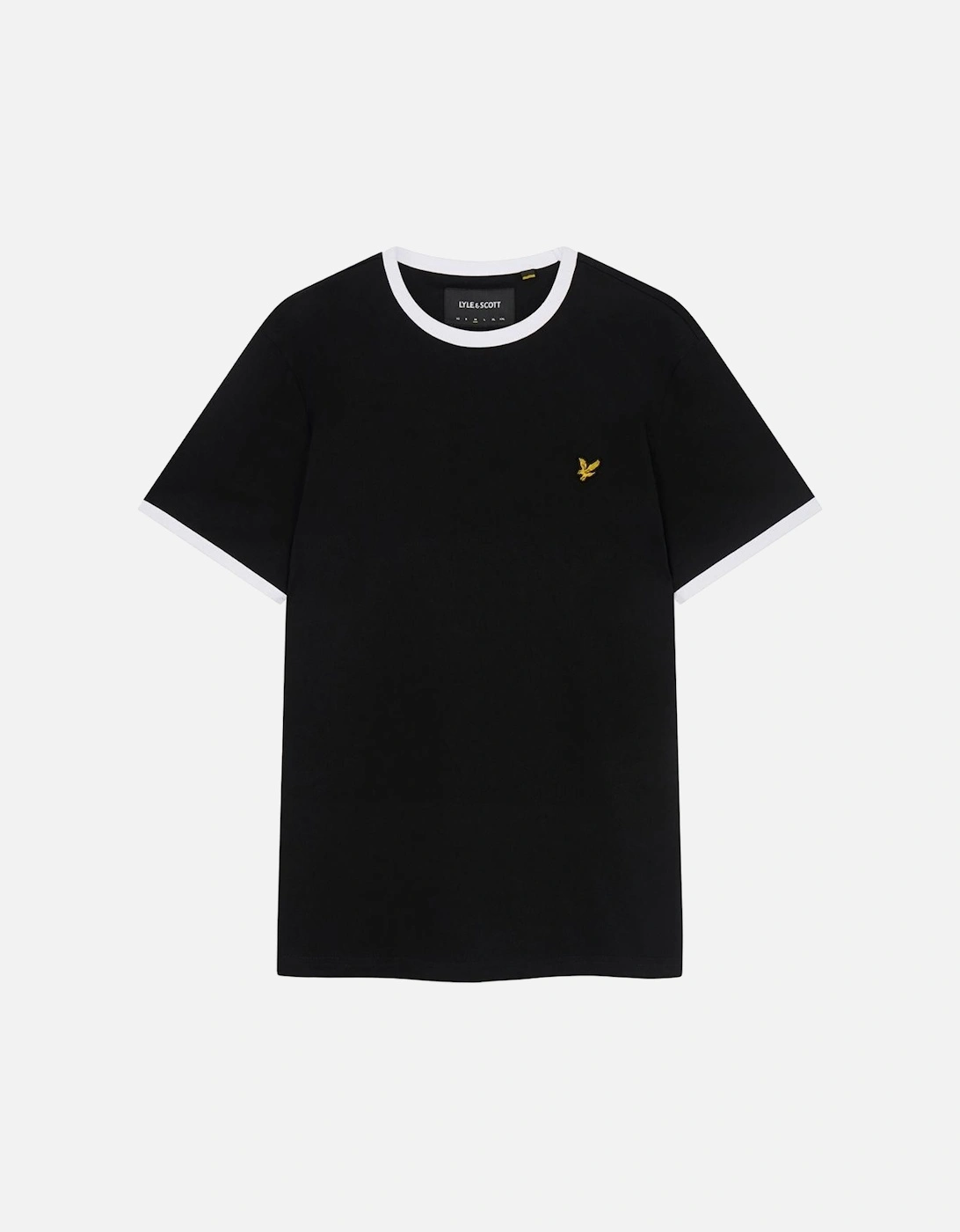 Lyle & Scott Branded Black Ringer T-Shirt, 2 of 1