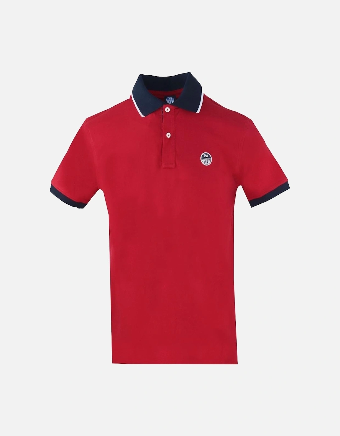 Colour Block Red Polo Shirt, 3 of 2