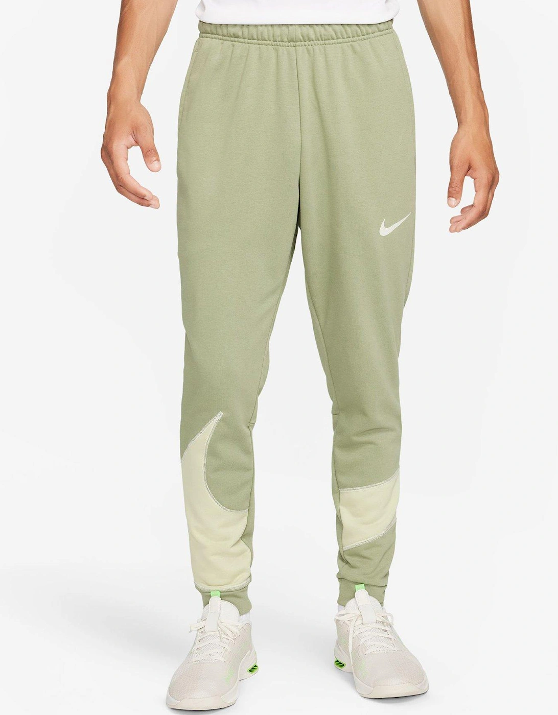 Mens Training Tapered Pants - Green, 3 of 2