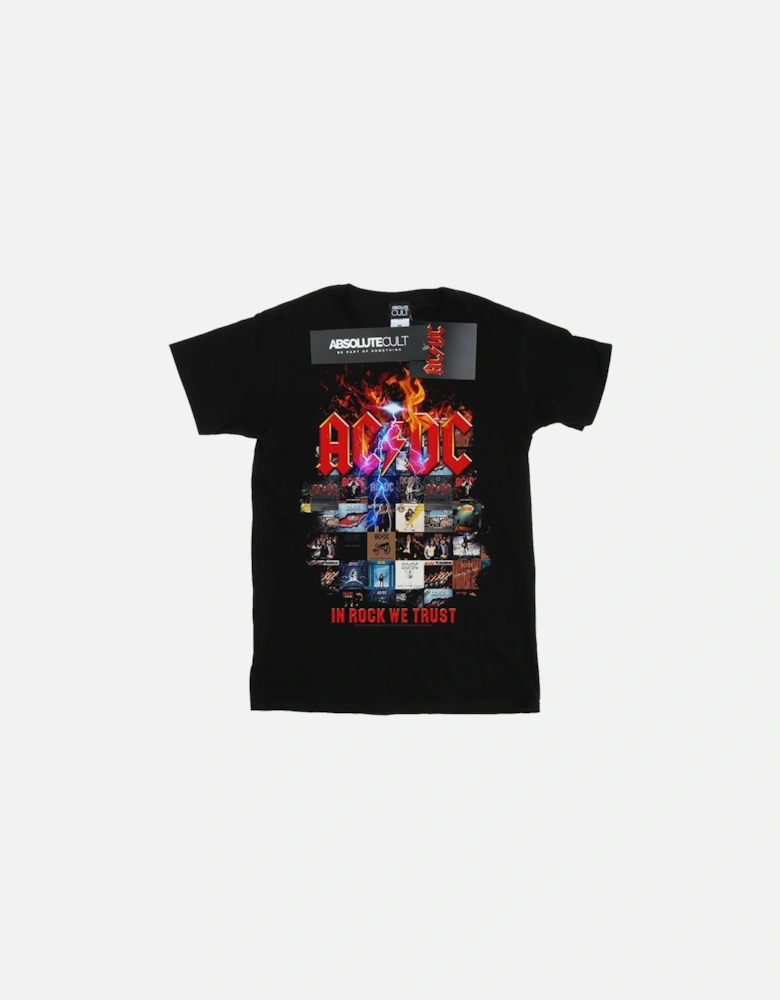 Mens In Rock We Trust Album Cover T-Shirt