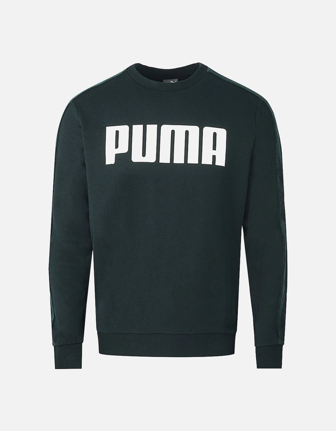 Velvet Taped Logo Black Sweatshirt, 3 of 2