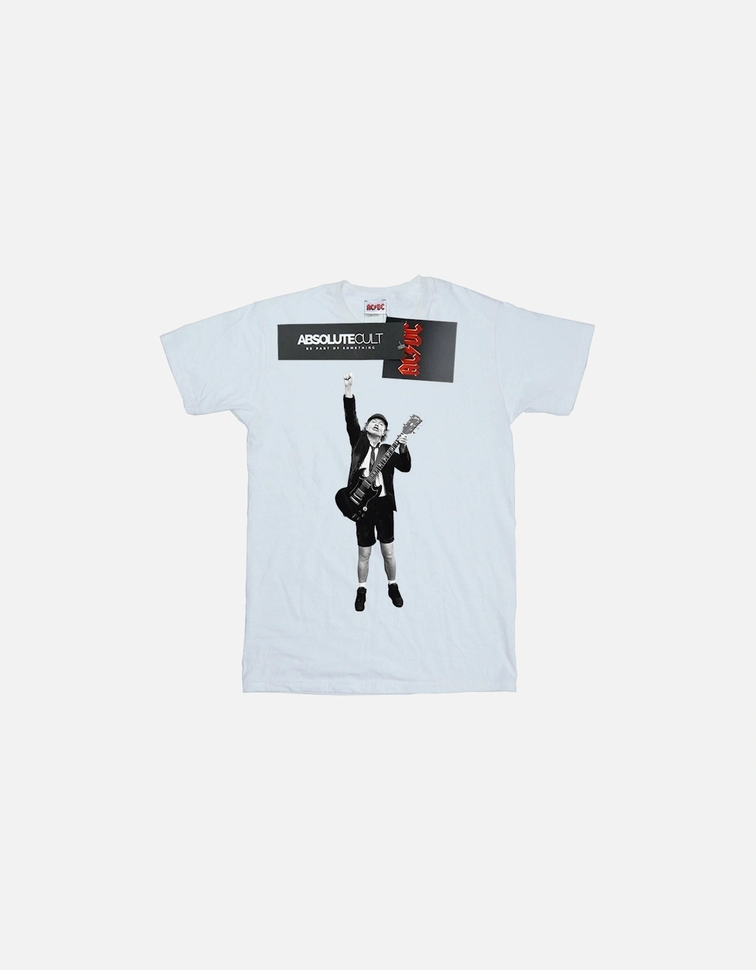 Girls Angus Young Cut Out Cotton T-Shirt, 6 of 5