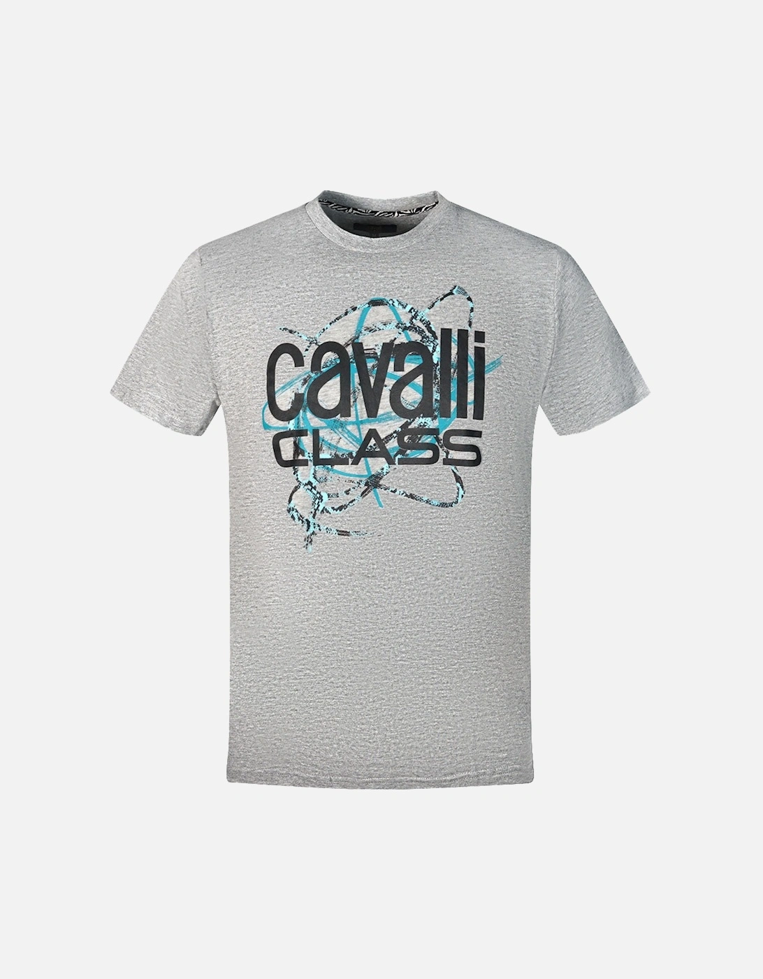 Cavalli Class Snake Skin Scribble Grey T-Shirt, 3 of 2