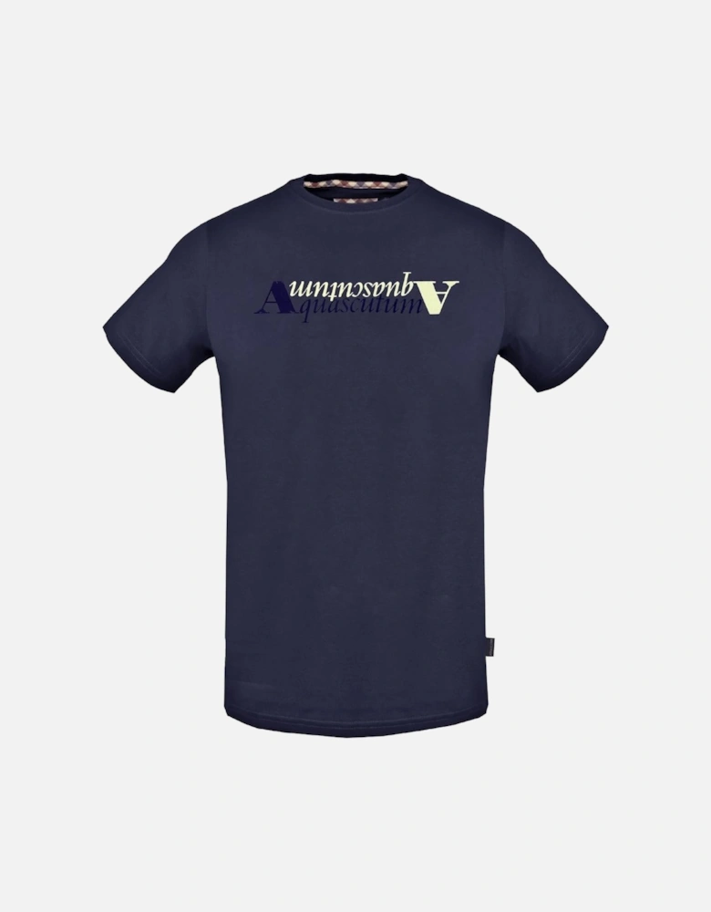 Reflection Logo Navy Blue T-Shirt