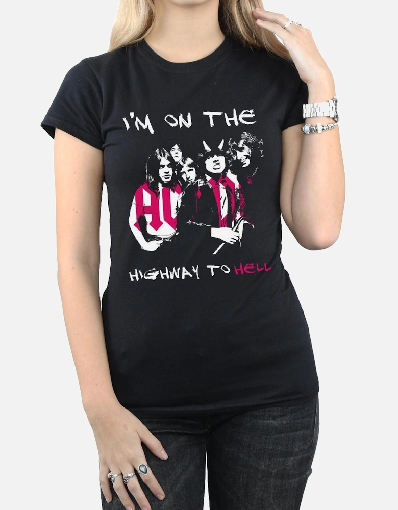 Womens/Ladies I?'m On The Highway To Hell Cotton T-Shirt