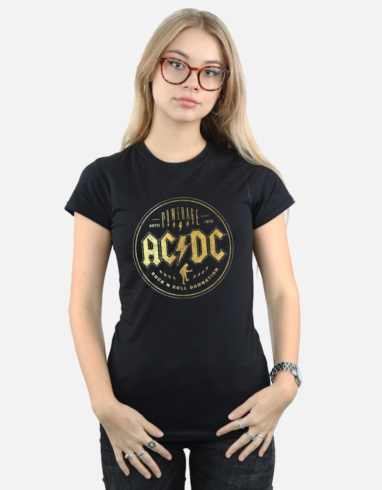 Womens/Ladies Rock N Roll Damnation Cotton T-Shirt