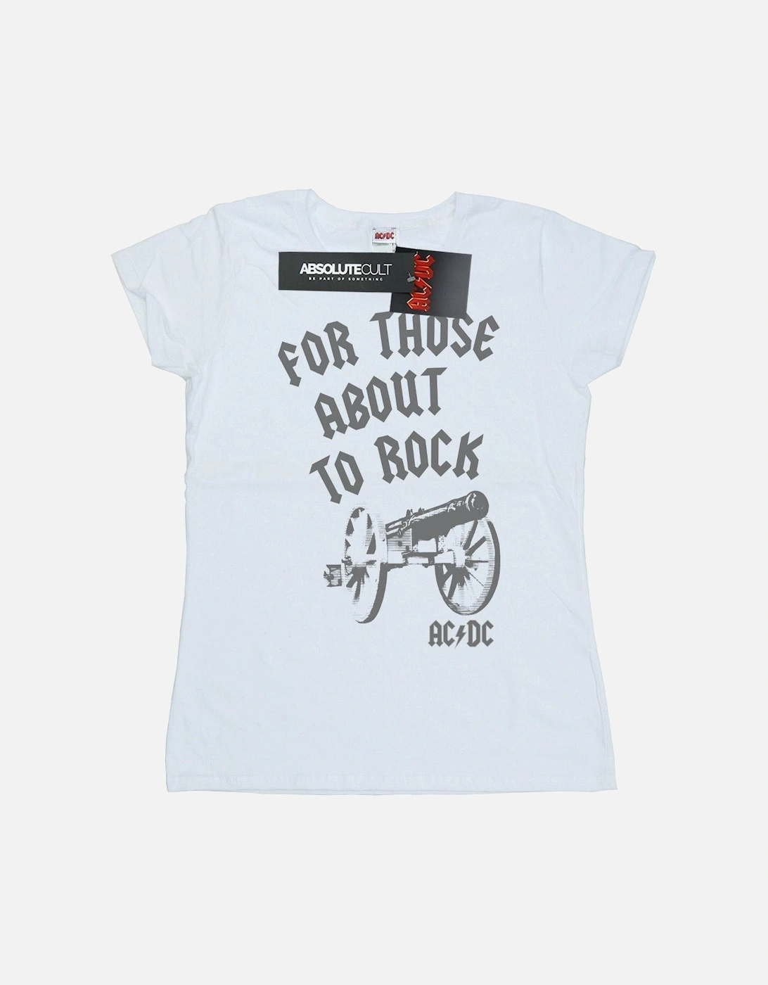 Womens/Ladies For Those About To Rock Cannon Cotton T-Shirt, 6 of 5