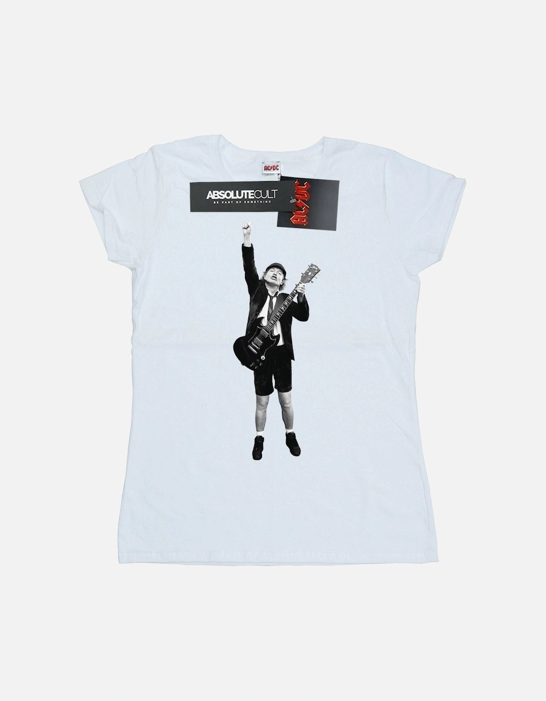 Womens/Ladies Angus Young Cut Out Cotton T-Shirt, 6 of 5
