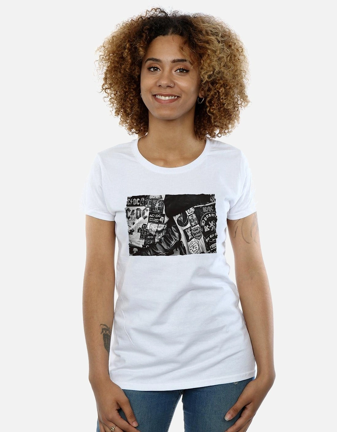 Womens/Ladies Badges And Posters Collection Cotton T-Shirt