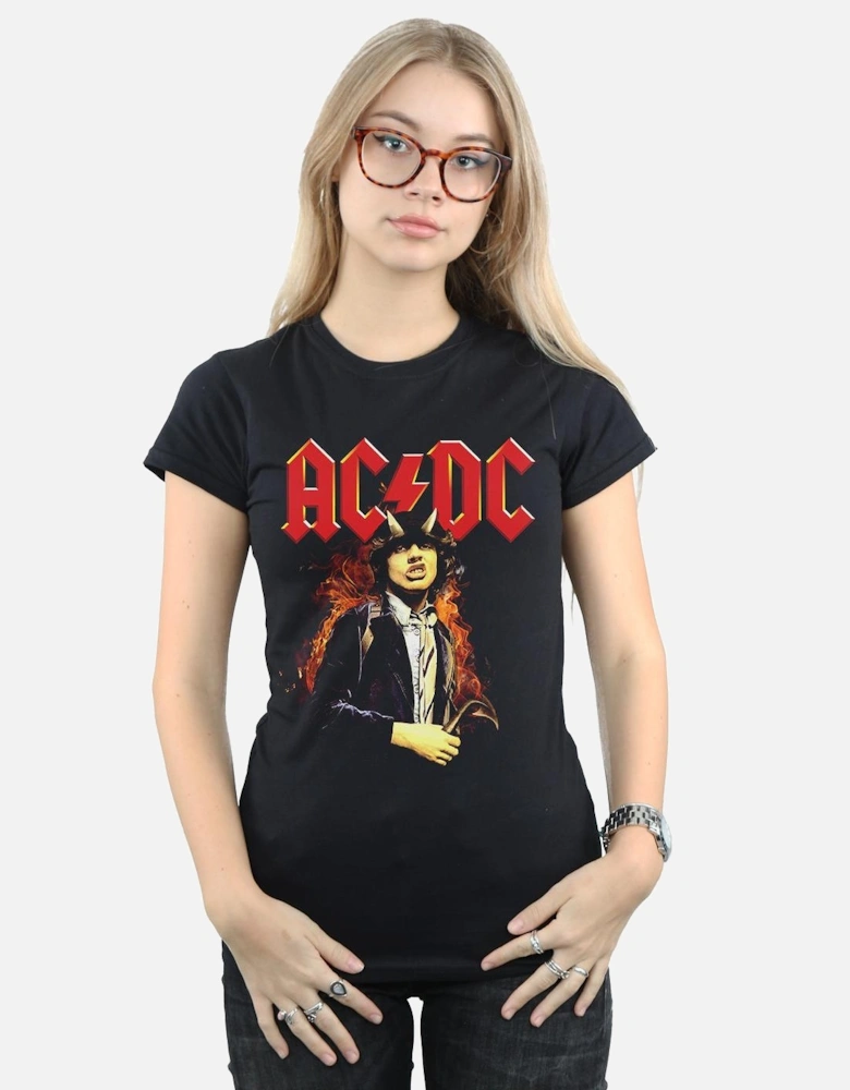 Womens/Ladies Angus Highway To Hell Cotton T-Shirt