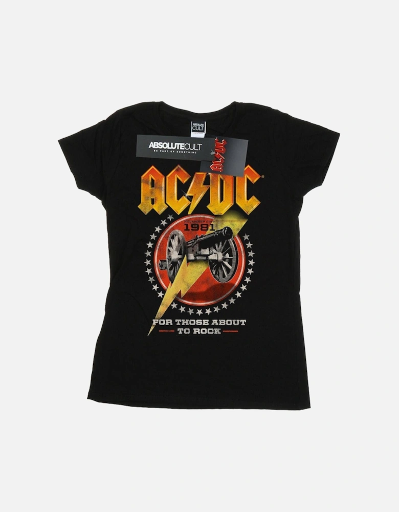 Womens/Ladies For Those About To Rock 1981 Cotton T-Shirt